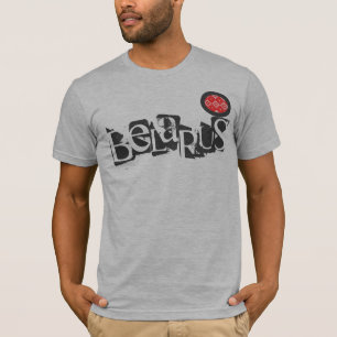 Lettres funky Folk Biélorussie Б е л р а с T-Shirt