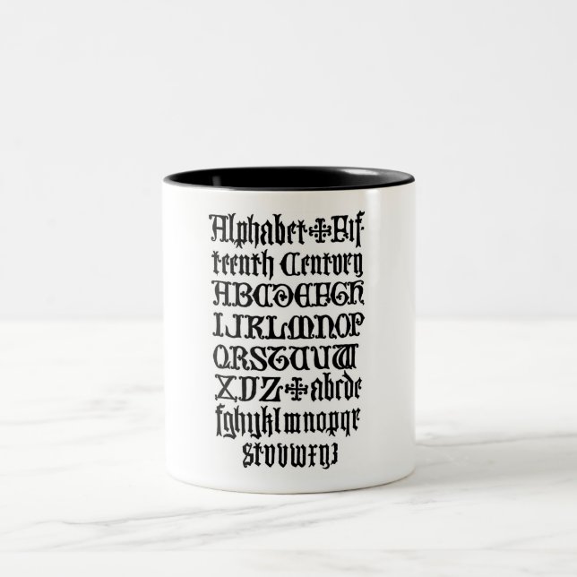 Lettres gothiques Mug (Centre)