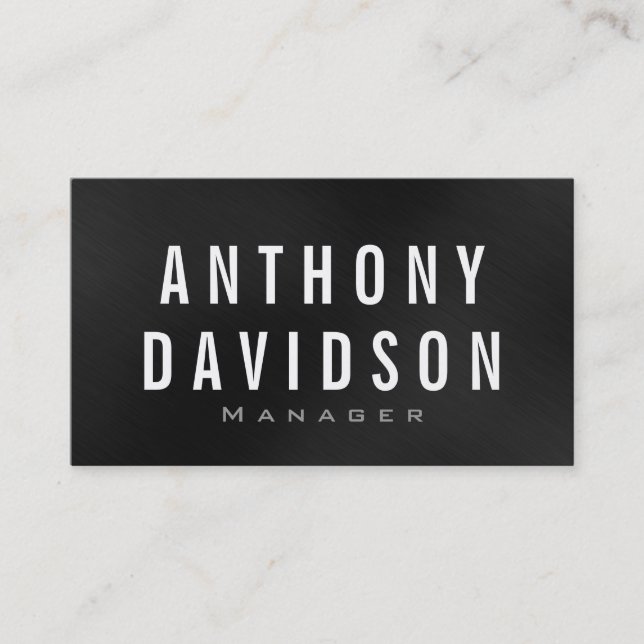 LETTRES GRÂCE blanche GRANDE Carte de visite moder (Devant)