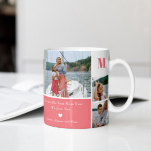 Lettres modernes en gras MOM 7 Mug photo personnal