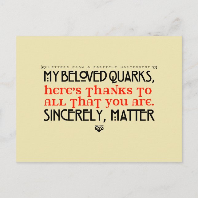 Lettres Provenant D'Une Carte Postale Narcissist D (Devant)