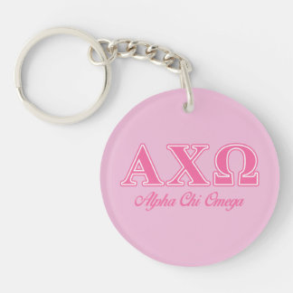 Lettres roses Alpha Chi Omega