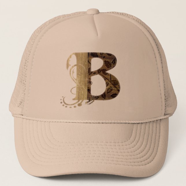 Lettres vintages B - Casquette (Devant)
