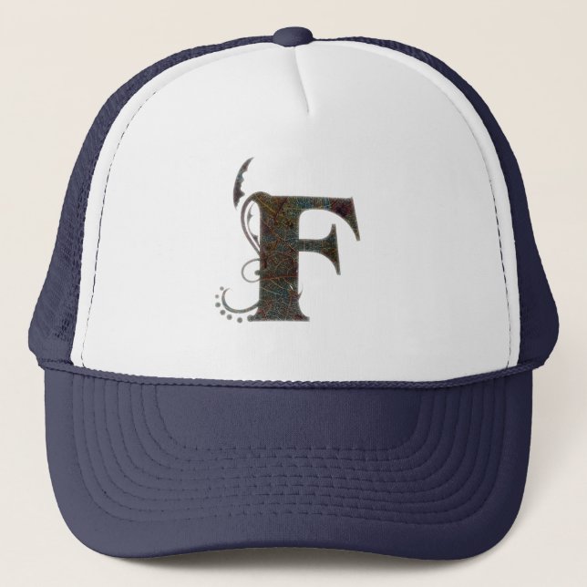 Lettres vintages F - Casquette (Devant)