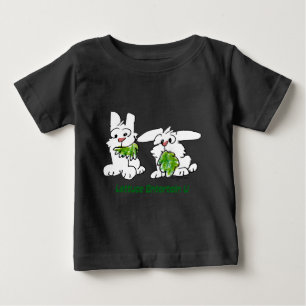 Lettuce Entertain U Cartoon Rabbits Baby T-shirt