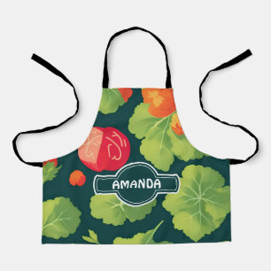 Lettuce Geometric Personalisiertes Muster Schürze