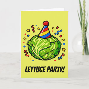 Lettuce-Party-Lustiger-Geburtstag-Eisberg Karte