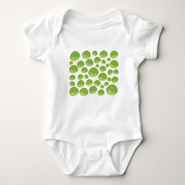 Lettuce Pattern Baby Strampler (Vorderseite)