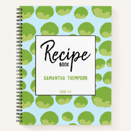 Lettuce Pattern Reecipe Leere Cookbook Notizbuch