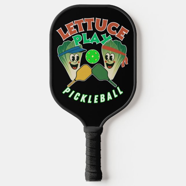 Lettuce Play Pickleball Game On! Pickleball Schläg Pickleball Schläger (Vorderseite)