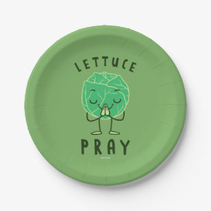 Lettuce Pray Pappteller