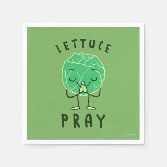 Lettuce Pray Serviette (Vorderseite)