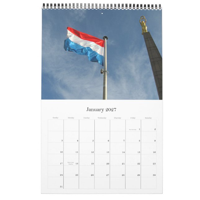 Lëtzebuerg 2014 kalender (Jan 2027)