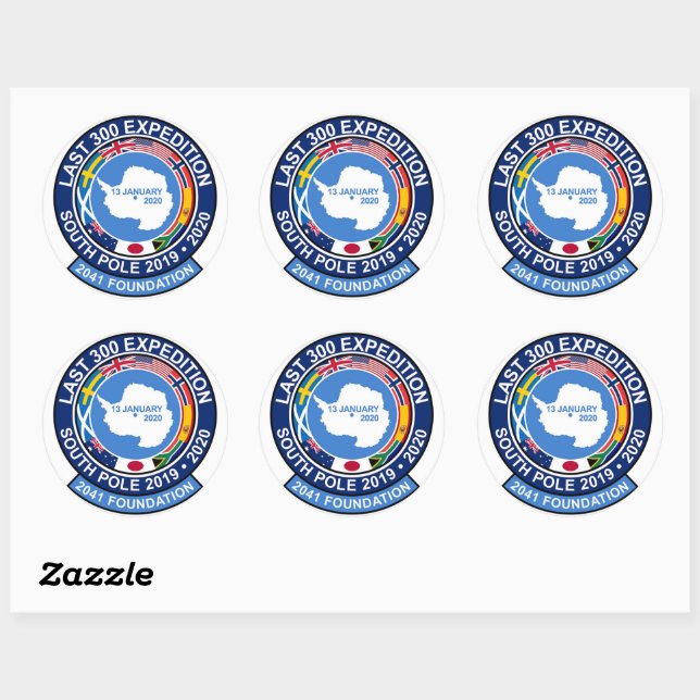 Letzte 300 Expedition Stickers (Blatt)