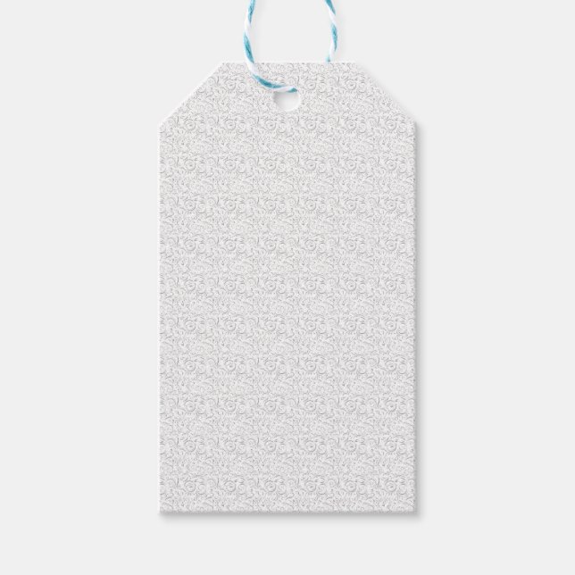 Letzte benutzerdefinierte TextLogo-Geschenktasten Geschenkanhänger (Vorderseite)