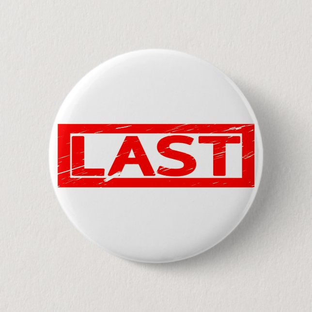 Letzte Briefmarke Button (Vorderseite)