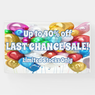 Letzte Chance Verkauf Vinyl-Banner 3' x 5' Banner
