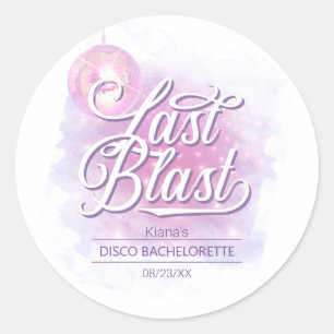 Letzte Disco Abschiedsparty Junggesellinnenabschie Runder Aufkleber