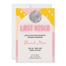 Letzte Disco Bachelorette Einladung