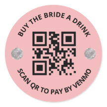 Letzte Disco Bachelorette QR/Venmo Aufkleber