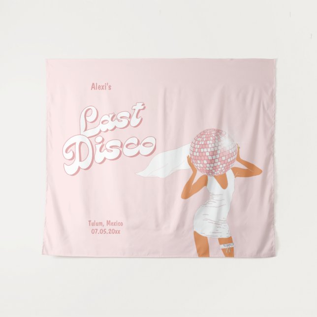 Letzte Disco Bachelorette Wandteppich (Vorderseite (Horizontal))