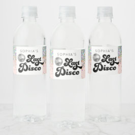 Letzte Disco Bachelorette Wasserflaschen Labels
