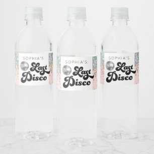 Letzte Disco Bachelorette Wasserflaschen Labels