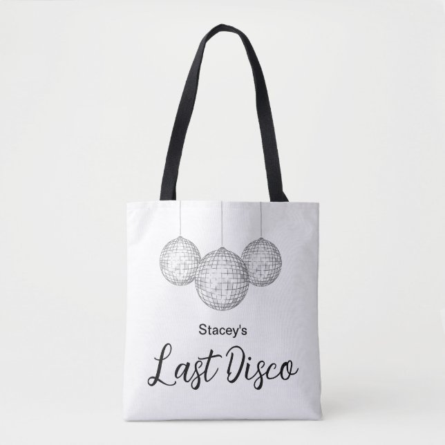 Letzte Disco Ball Junggeselinnen-Abschied Bridal Tasche (Vorderseite)