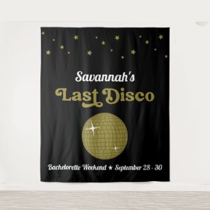 Letzte Disco Bridge Junggeselinnen-Abschied Groovy Wandteppich