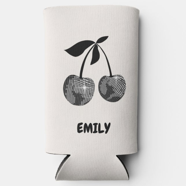 Letzte Disco Junggeselinnen-Abschied Cherry Cooler Selters Dosenkühler (Vorderseite)