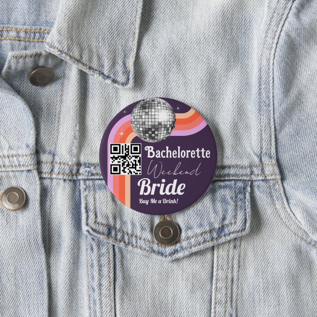 Letzte Diskothek Bachelorette Button (Beispiel)