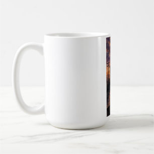 Letzte Fahrt Sonnenuntergang Kaffeetasse