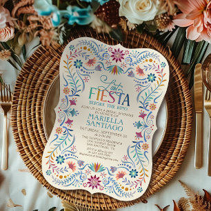 Letzte Fiesta Brautparty Boho Einladung