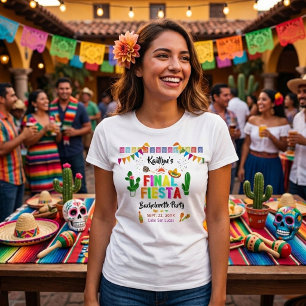 Letzte Fiesta Mexicana Junggesellinnenabschied T-Shirt