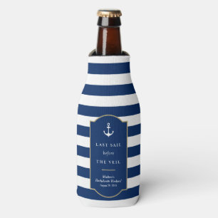 Letzte Flasche des Segel- Bachelorette cooler Flaschenkühler