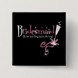 Letzte Flings-Brautjungfer Button
