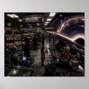 Letzte Haltestelle vor dem Horizont Poster