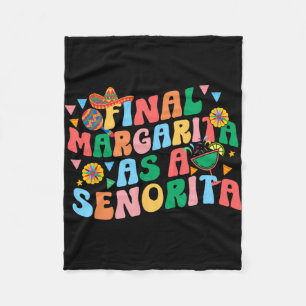 Letzte Margarita als Señorita Braut-Squad-Junggese Fleecedecke