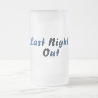 Letzte Nacht (blau) Mattglas Bierglas