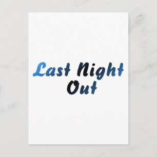 Letzte Nacht (Bräutigam) Postkarte