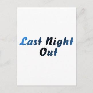 Letzte Nacht (Bräutigam) Postkarte