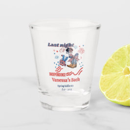 Letzte Nacht der Unabhängigkeit 4. Ju Bachelorette Schnapsglas
