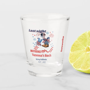 Letzte Nacht der Unabhängigkeit 4. july Bacheloret Schnapsglas