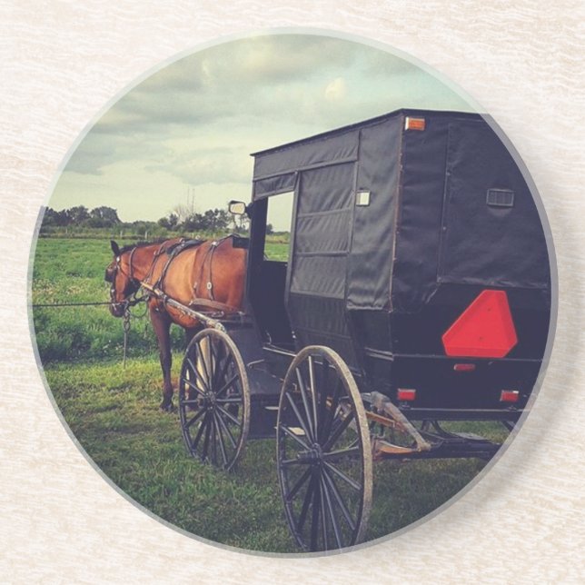 Letzte Nacht in einer Amish-Gemeinde, Amish Pferd Untersetzer (Vorne)