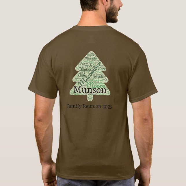 Letzte Namensstruktur 2025 T-Shirt (Rückseite)