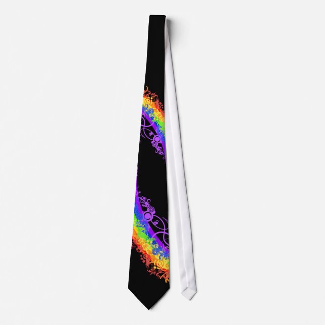 Letzte Regenbogen-Hochzeit Krawatte (Vorderseite)