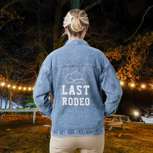 Letzte Rodeo-Junggesellinnen-Abschied Brautparty D Jeansjacke