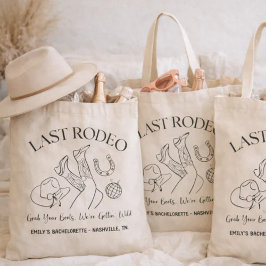 Letzte Rodeo-Junggesellinnen-Tasche | Western Bach Tragetasche