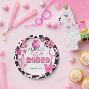 Letzte Rodeo-Teller für benutzerdefiniertes Papier Pappteller