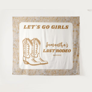 Letzte Rodeo Western Cowgirl Junggesellinnenabschi Wandteppich